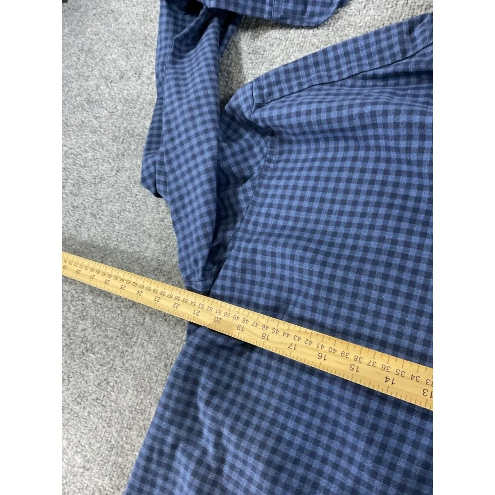 Charles Tyrwhitt Classic Fit Shir Men's Large Blue Check Button Down Long sleeve
